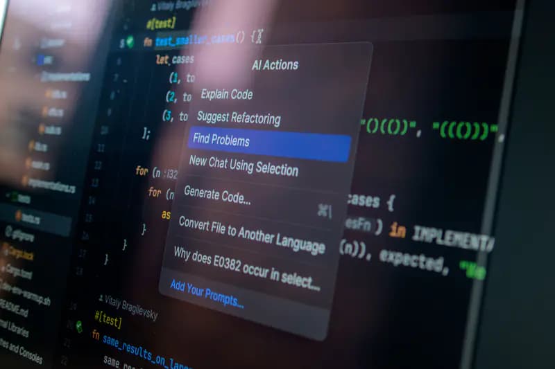 Source code displayed on a software developer’s screen